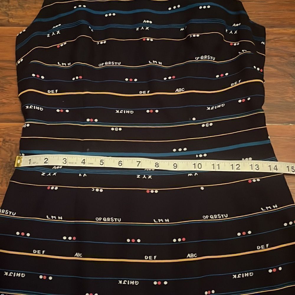ModCloth Blue Alphabet Print Dress - Picture 7 of 16